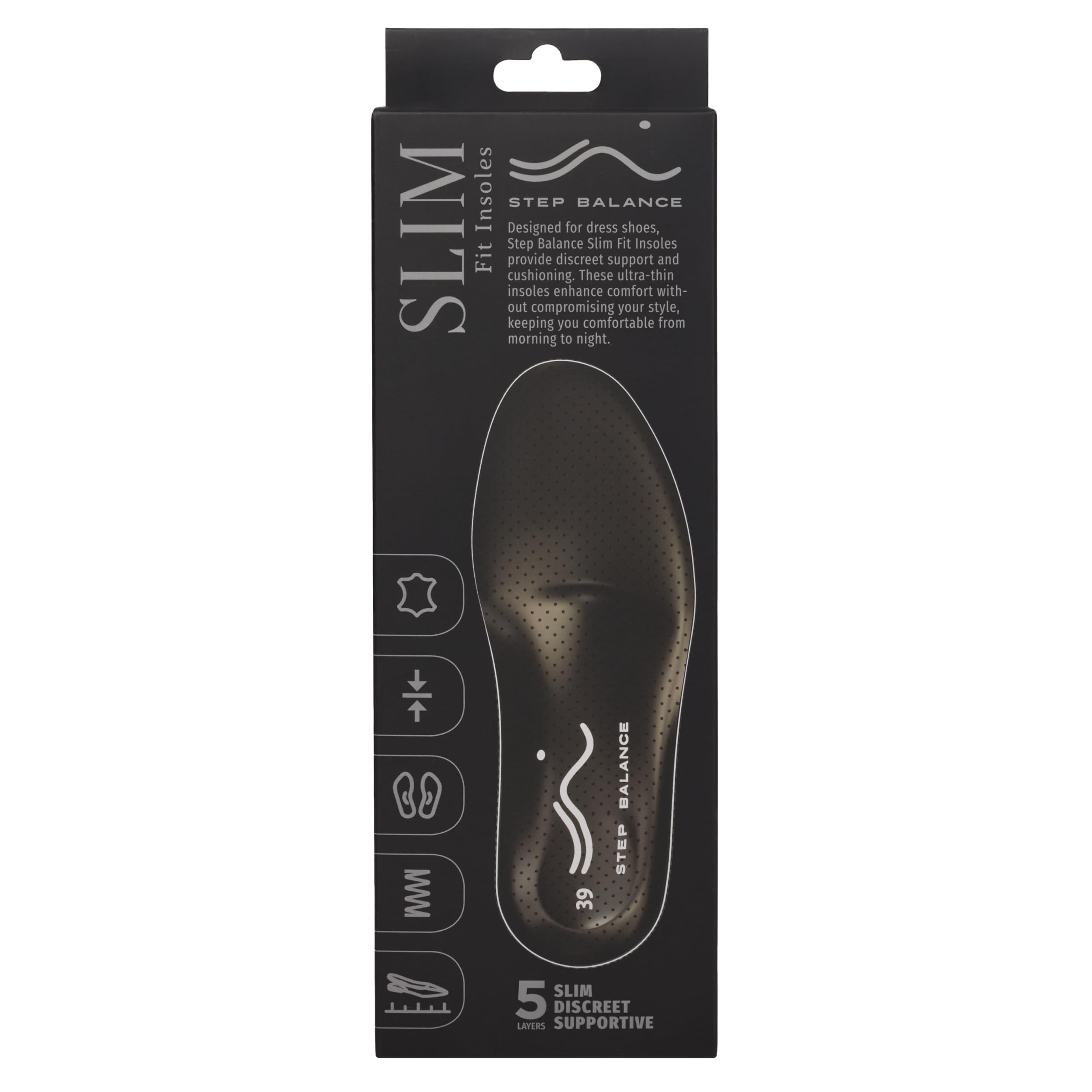 Plantillas Ultra Finas 3 mm con Soporte de Arco – Alivio Fascitis Plantar y Dolor de Pies – Piel Natural Premium – Zapatos de Vestir y Calzado Formal – Hombre y Mujer – Talla EU 44