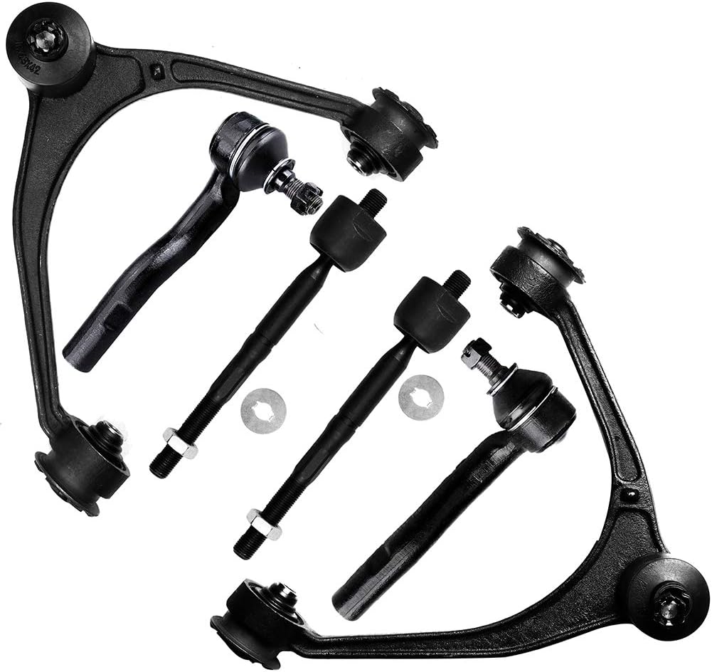 6pc Set Front Suspension Kit Upper Control Arm And Ball Joint Outer Inner Tie Rod End Replacement For Lexus GS300 GS400 GS430