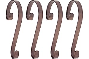 Haute Decor Stocking Scrolls® Stocking Hanger - 4 Pack - Christmas Stocking...