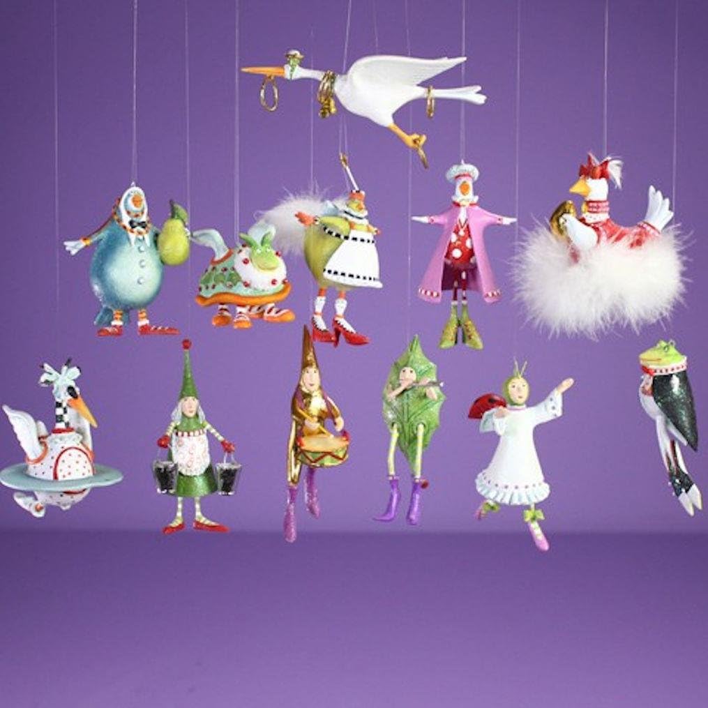 Patience Brewster 12 Days Of Christmas Mini Ornaments