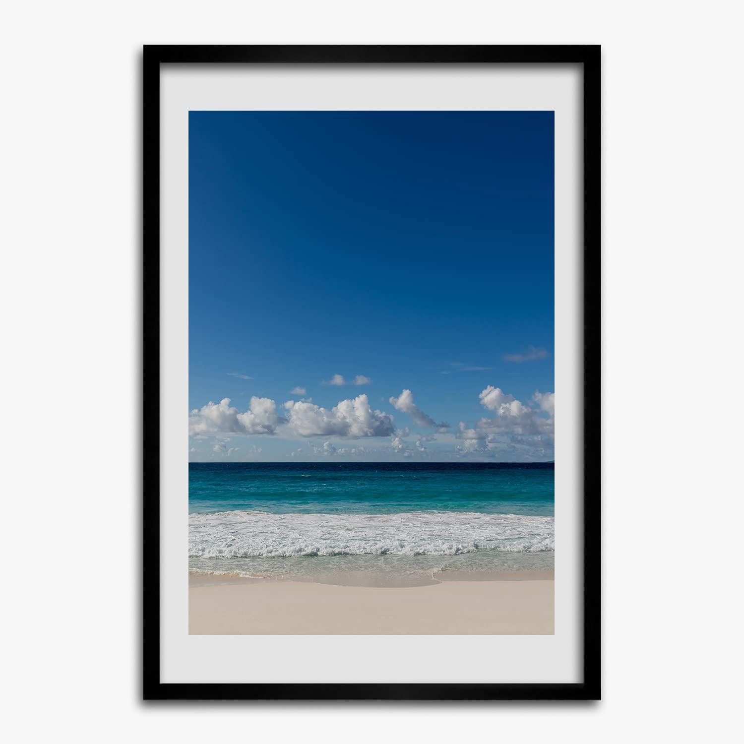 Tableau cadre en bois 40x60 cm plage tropicale pour créer une ambiance évasion dans votre salon - 7