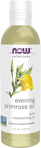 NOW Solutions, Aceite de onagra, aceite hidratante 100% puro, con ácidos grasos esenciales, 4 onzas