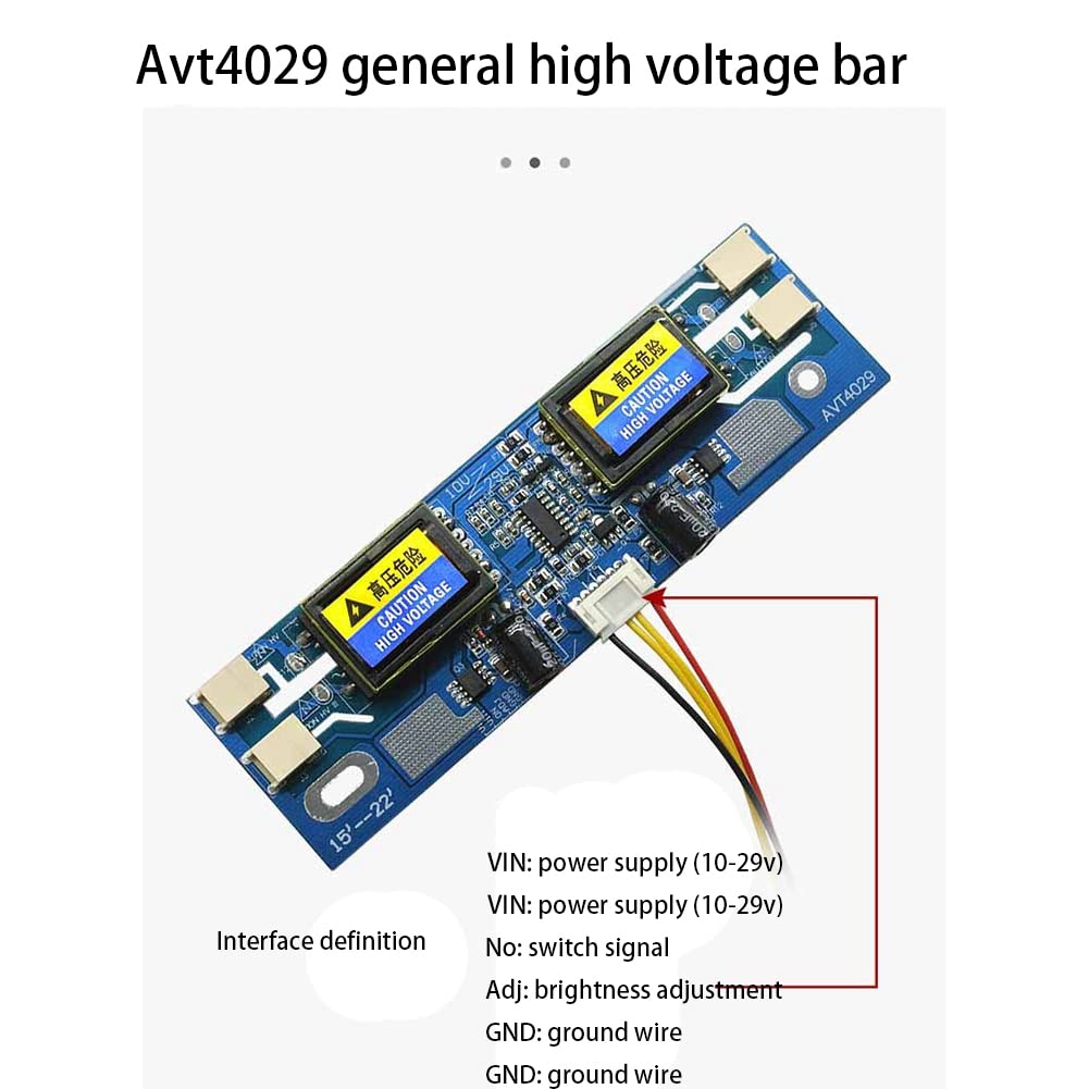 4 lampade universale ad alta pressione CCFL Inverter bocca piccola uscita 10V-29V per monitor LCD da 15-22 pollici