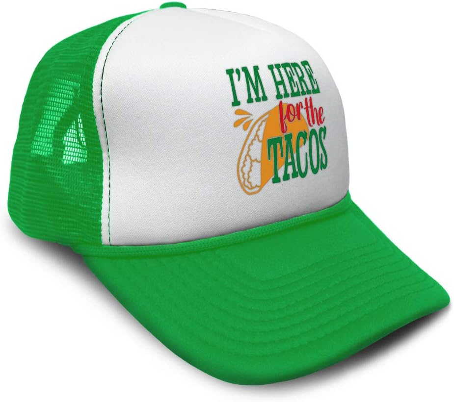 Trucker Hat I'm Here for The Tacos Cinco De Mayo Snapback Baseball Cap