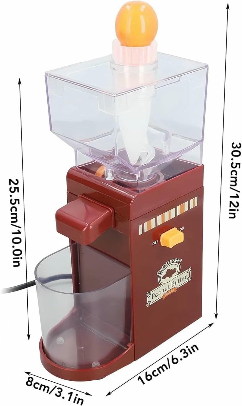 Elektryczna maszyna do produkcji masła orzechowego, domowe urządzenie kuchenne do orzeszków ziemnych, orzechów nerkowca, ze zdejmowanym robotem kuchennym