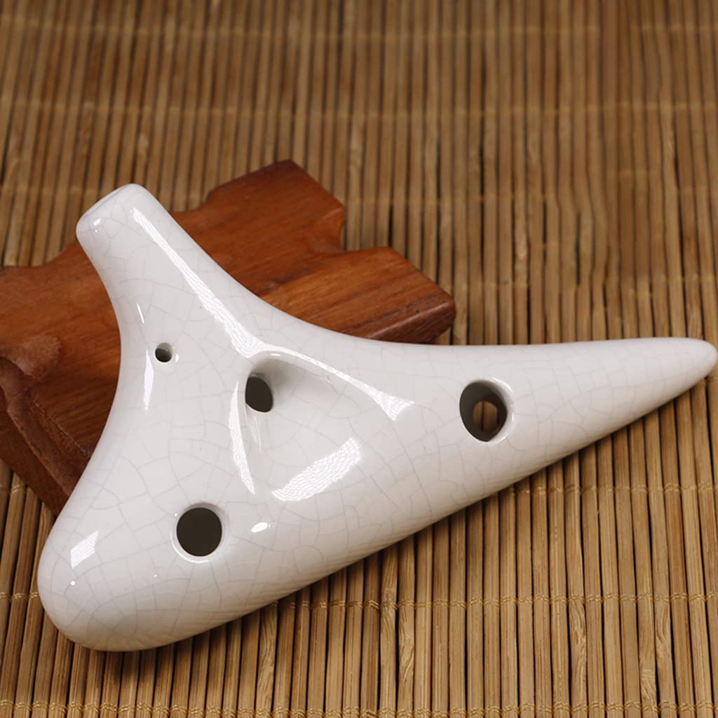 Musical instrument Ocarina Soprano a 12 buche G (SG) Suona professionalmente Strumenti a fiato,Ocarina sottomarina crepa Creativa,Lanyard + Custodia