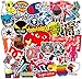 Kids Gift 100Pack Logo Brand Stickers Set Random Sticker Decals for Water Bottle Laptop Cellphone Bicycle Motorcycle Car Bumper Luggage Travel Case. Etc (Logo)