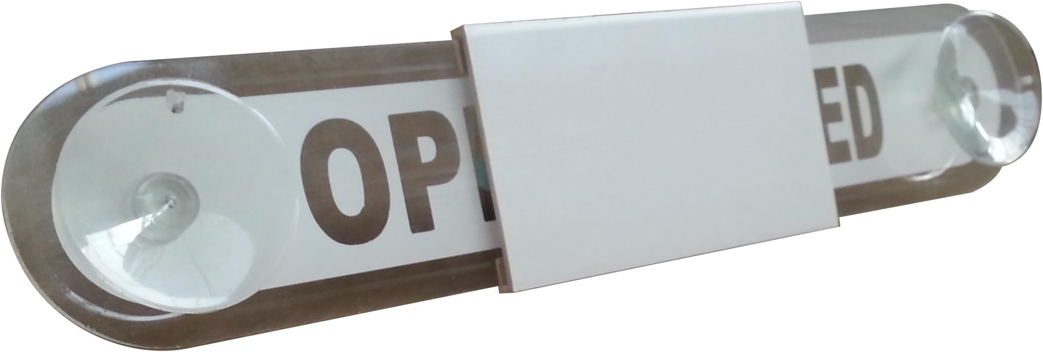 Seco Open/Closed Sliding Window Sign, 300mm x 60mm - Acrylic