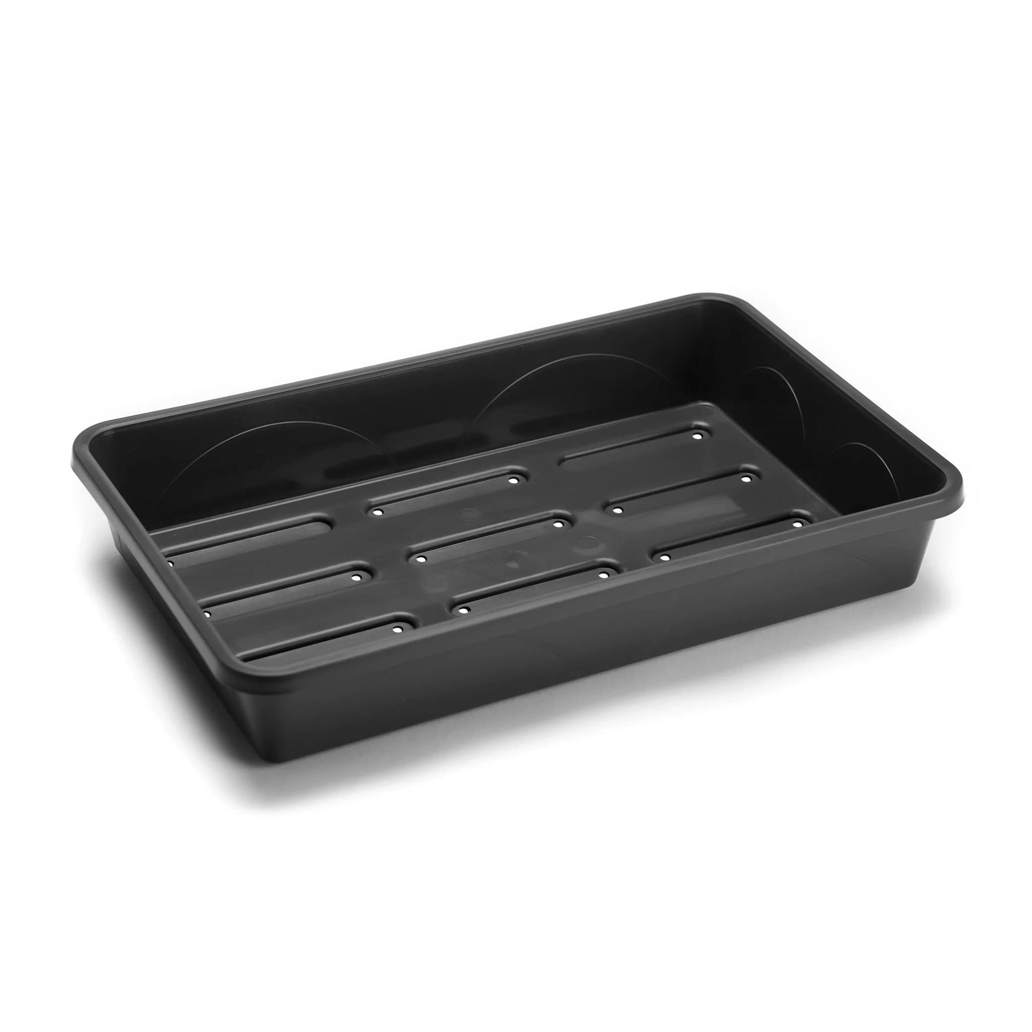EarlyGrow Heavy Duty 38cm Medium Standard Seed Tray with Drainage Holes, Garden Greenhouse Seed Starting, Germination and Plant Growing Tray - 38 x 24 x 6cm