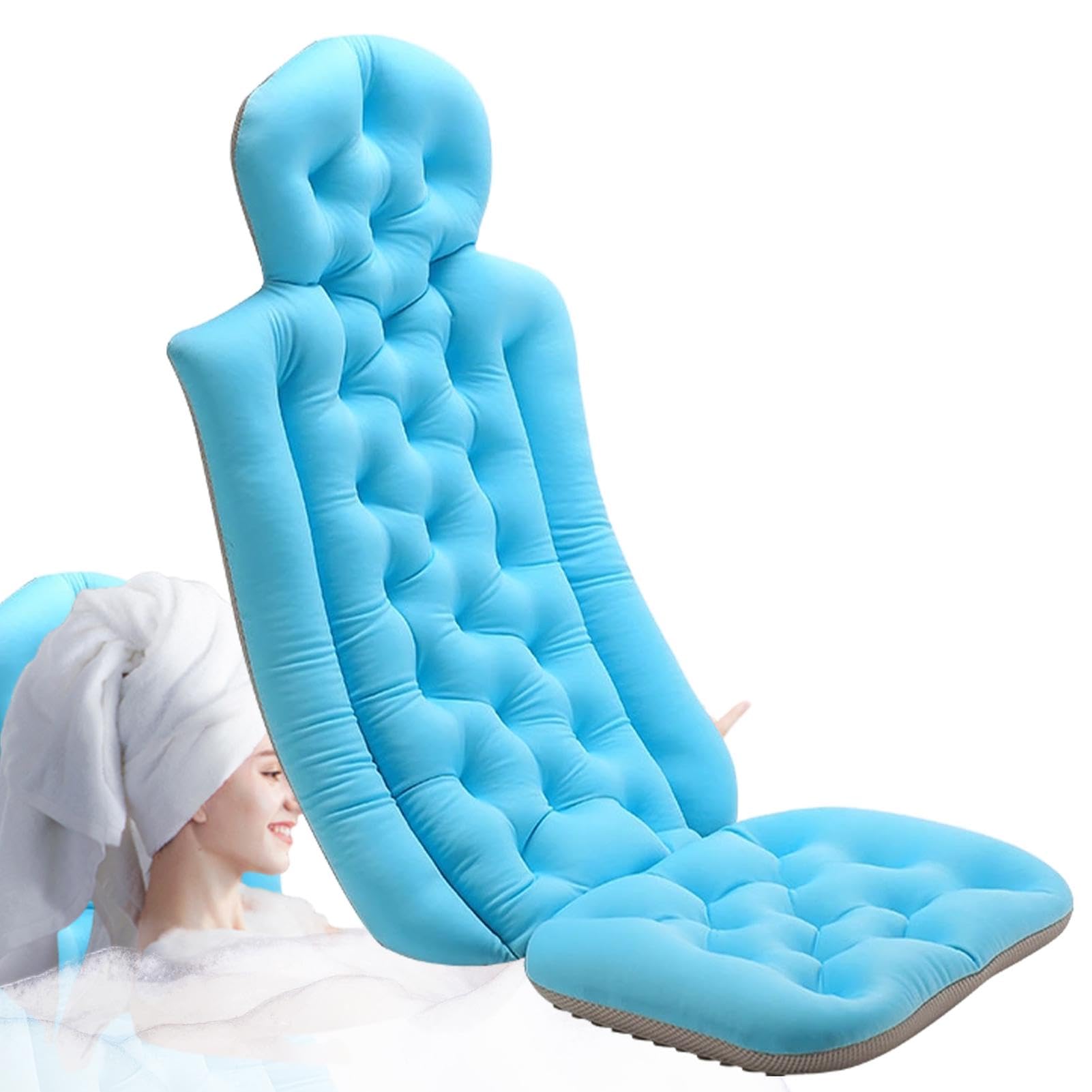 Almohada de baño Completa del Cuerpo, cojín de baño para bañera