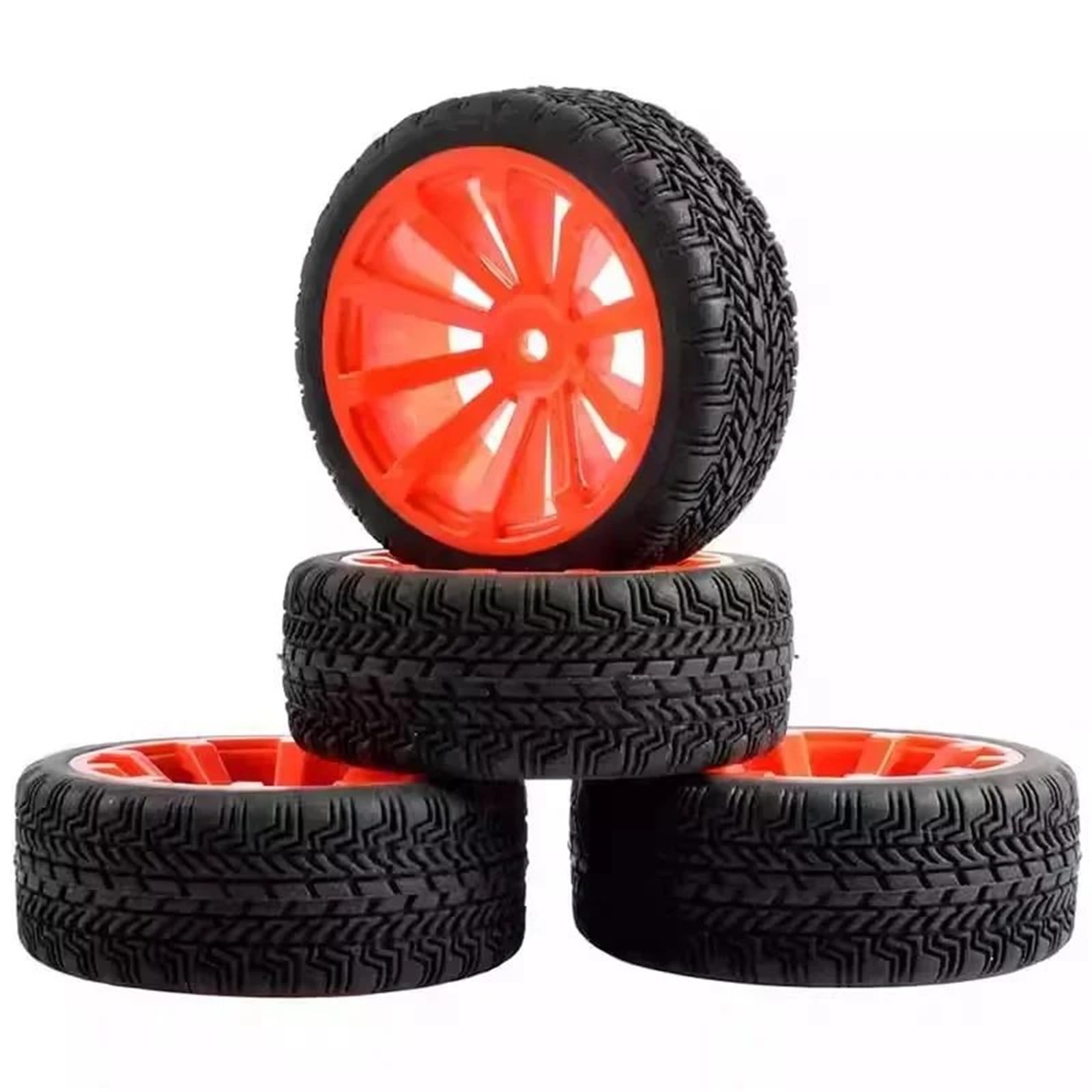 RC Modelli Pezzi Per Hsp 94123 94122 Per Cherry Per Blossom D3 D4 6087 1/10 Rc Auto Piatto Touring Car Per Strada Le Corse Per Tire Grip Parti Aggiornamento(Red)