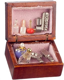 Dolls House Cosmetics Makeup Hair Care Box Bedroom Dressing Table Accessory