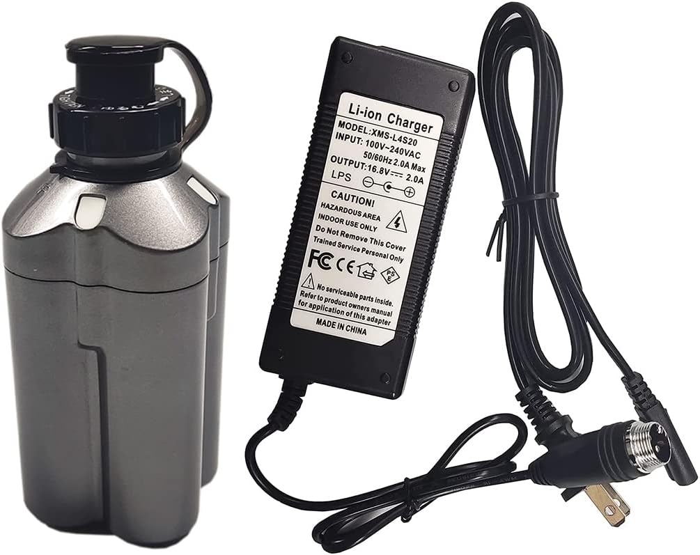 14.8V 2500mAh Battery BM2300 with Charger RB-CC4002 for Daiwa BM2500 BM2900 BM5000 Electric Fishing Wheel Compatible with Daiwa Tanacom 750 4000 BM2000 BM2000II BM2300N