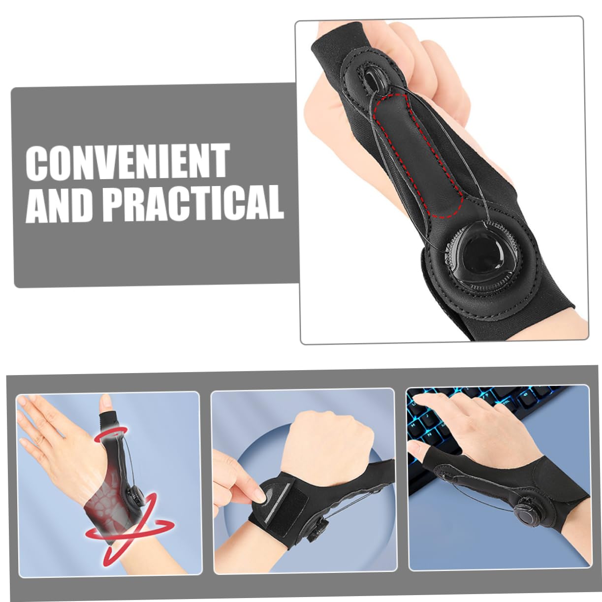 SHERCHPRY Breathable Wrist Brace for Weightlifting Gentle Elastic Wrist Support Portable Training Strap for Men and Women Durable and Comfortable Fit