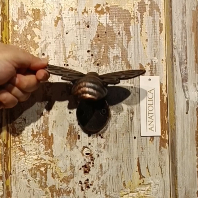 Brass Bee Door Knocker - Black Fnsh - Sold Brass Dragonfly Door