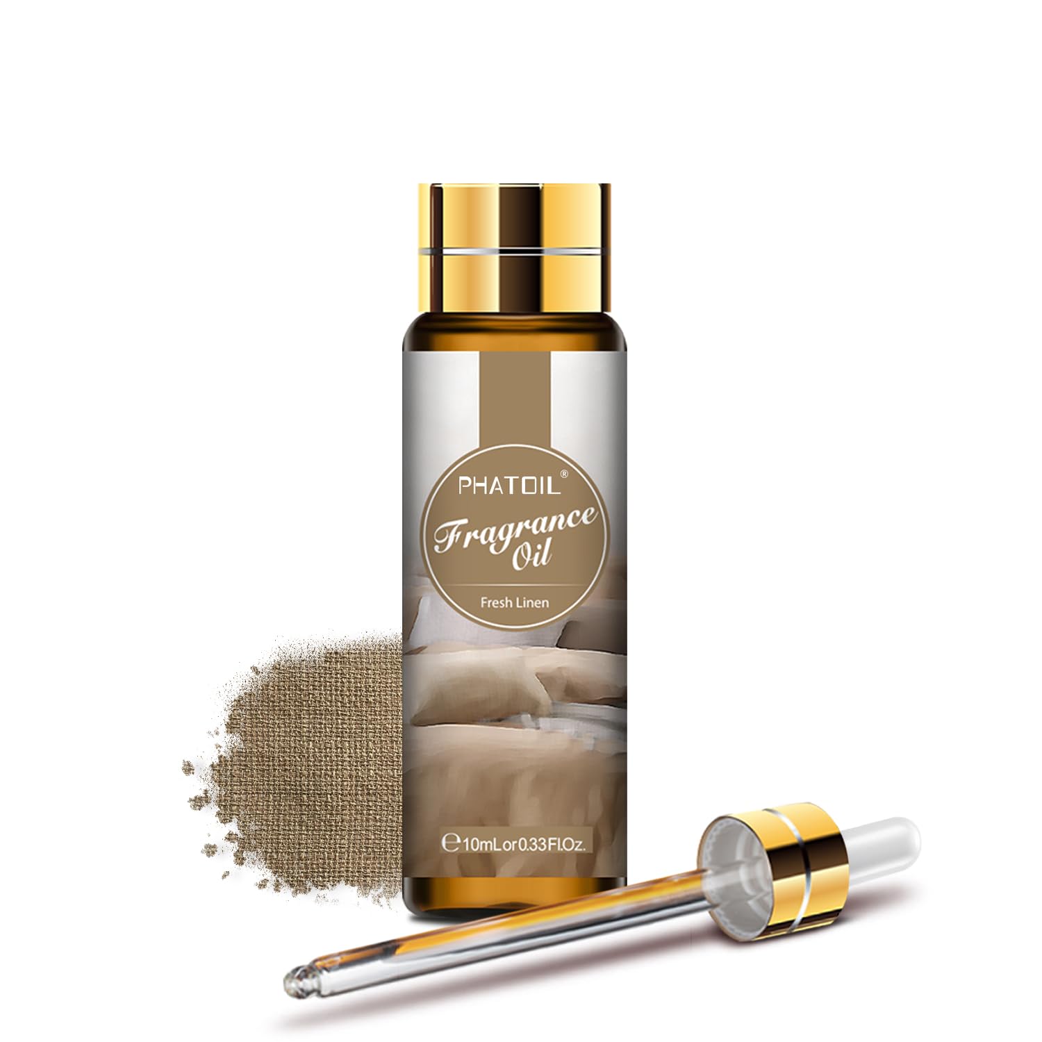 PHATOIL - Fresh Linen Fragrance Oil for Diffuser for Home, Aromatherapy, Soap Making, Candle Making, Burner Oil - 10ml