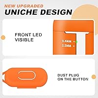 Vista 672 de Funda para AirPods Pro con kit de limpieza, funda de silicona suave para Apple AirPod Pro de 1ª/2ª generación, accesorios de funda AirPods Pro/Pro 2