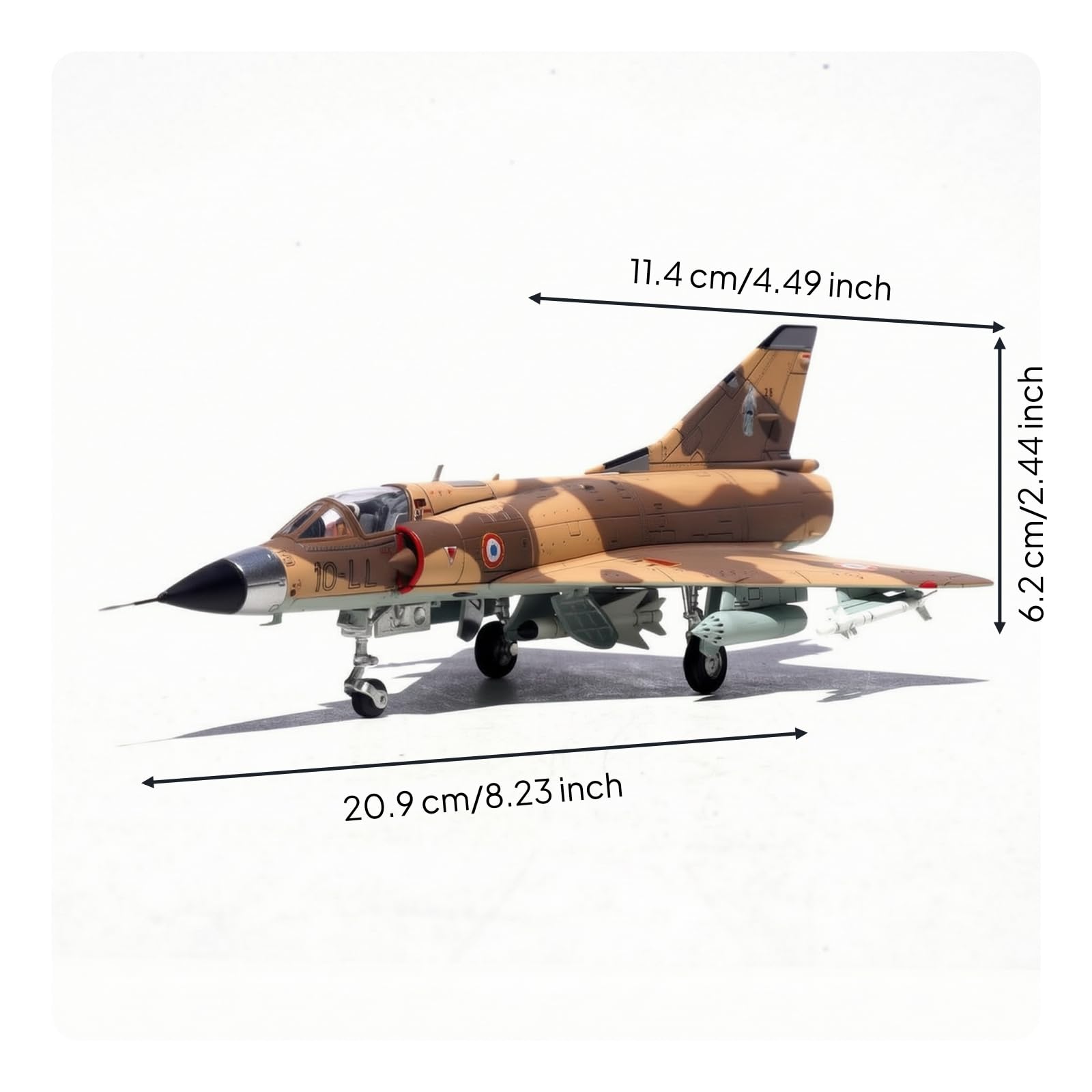 Modellino di Aereo Decorativo Modello di Aereo da Collezione Durevole Modellismo per Vetrina
