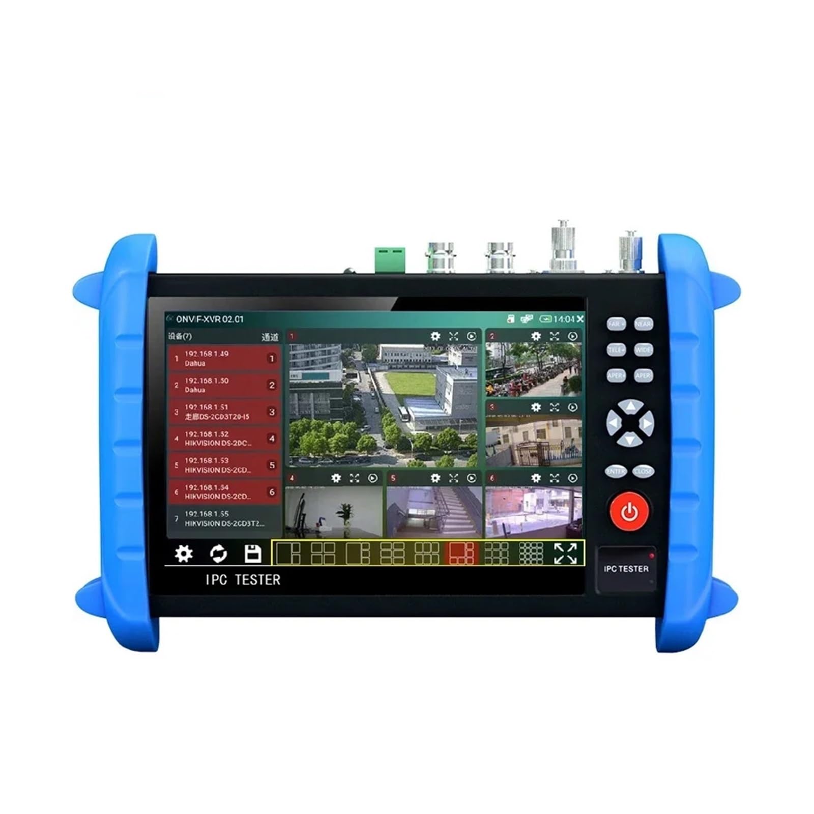 CCTV Tester, Tester CCTV IPCX-ACT H.265 4K 8MP IPC/TVI/CVI/AHD/CVBS Touch Sn Da 7 Pollici Supporto IPC Multifunzione ALL-In-One