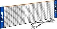 Eastgoing 10 ft Portable Soccer Tennis Pickleball Net - Easy Setup Mini Net for Backyard Driveway Beach (Net Only)