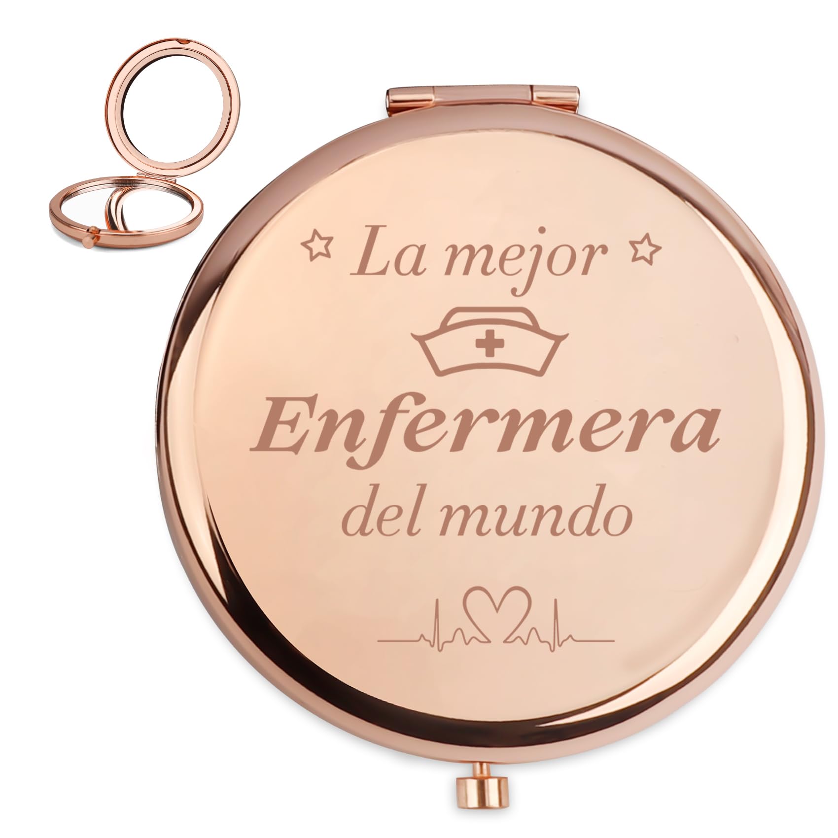 Regalos para Medicos,Regalos para Enfermeras,Enfermera Accesorios,Regalo Enfermera Original,Regalo Enfermeras Espejos Compactos Enfermeria,del Día De La Enfermeria