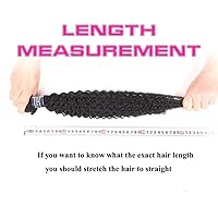 Vista 7 de Amella Extensiones de cabello humano brasileño virgen rizado 8A, 14, 16, 16 pulgadas, 100% sin procesar, cabello humano virgen brasileño, rizado