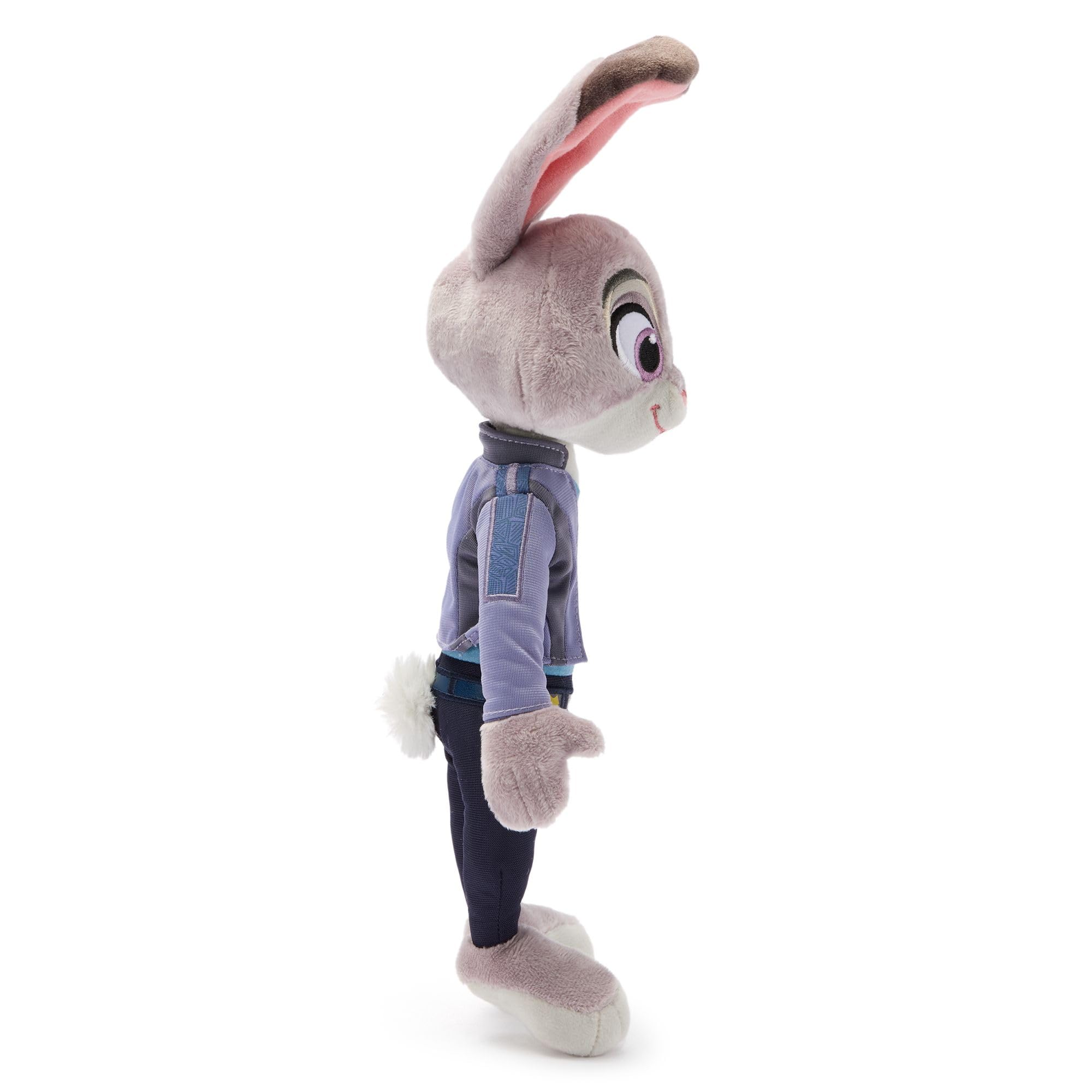 Disney Store Peluche oficial de Judy Hopps, Zootopia 2 juguetes para niñas y niños, lindo animal de peluche con detalles detallados y detalles bordados, juguetes Disney para niños
