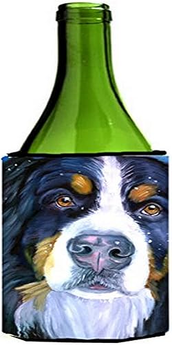 Miniatura 2 de Caroline's Treasures 7337LITERK Luca The Bernese Mountain Dog Botella de vino Hugger Botella Enfriador de Frigorífico Funda Abrazador Lavable a