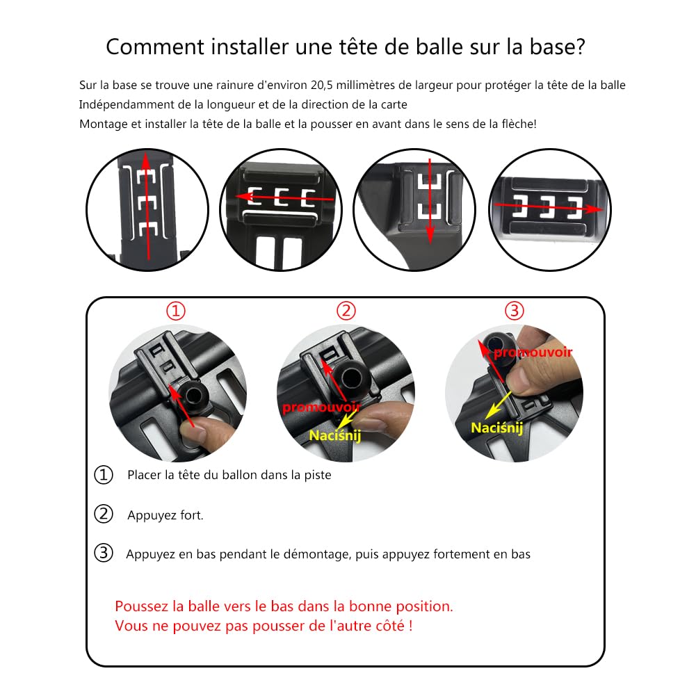 Support Téléphone Voiture pour BMW X5 / X6 / X7 - Accessoires [Compatible uniquement avec BMW X5/X6/X7 G05, G06, G07, F95, F96 (années 2019-2023)] Rotatif 360°、Opération à Une Main、Facile à Installer
