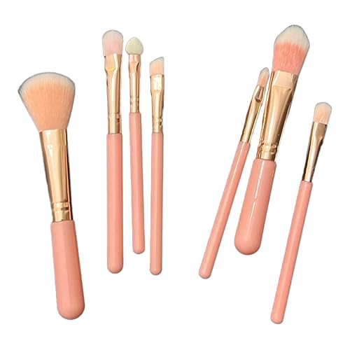 Juego de brochas de maquillaje de viaje rosa brochas de viaje brochas de maquillaje rosas