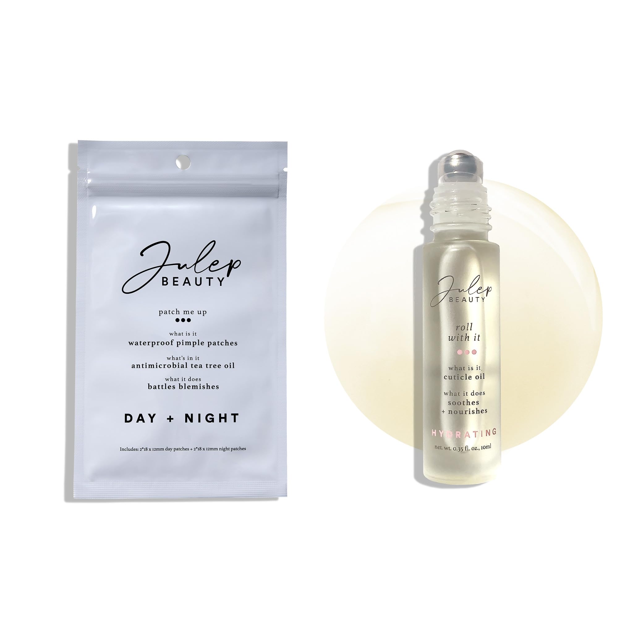 Julep Radiant Skin Nails Duo 2pc Set Julep Patch Me Up Waterproof Pimple Patches 72 pcs Roll With