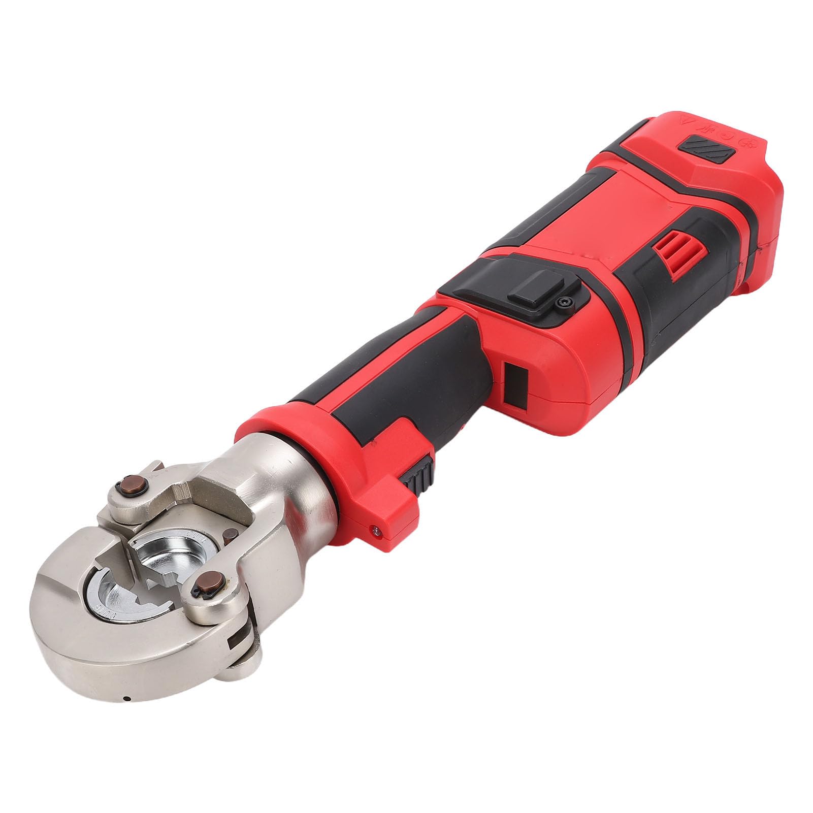 Elektryczna Zaciskarka Hydrauliczna, Akumulatorowe Narzędzie do Zaciskania 60KN z obrotową głowicą 360° i Wyświetlaczem LED, z 11 Matrycami, do Końcówek Kablowych z Miedzi i