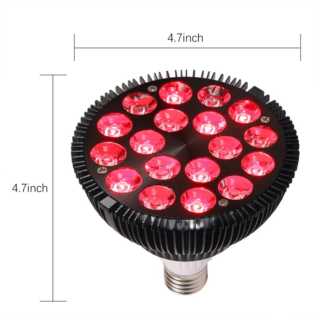 Lámpara de Terapia de Luz LED con Enchufe de Luz, Dispositivo de Terapia de Luz Infrarroja Cercana de 660 NM y 850 NM, para la Cara, la Salud de la Piel, el Alivio del Dolor