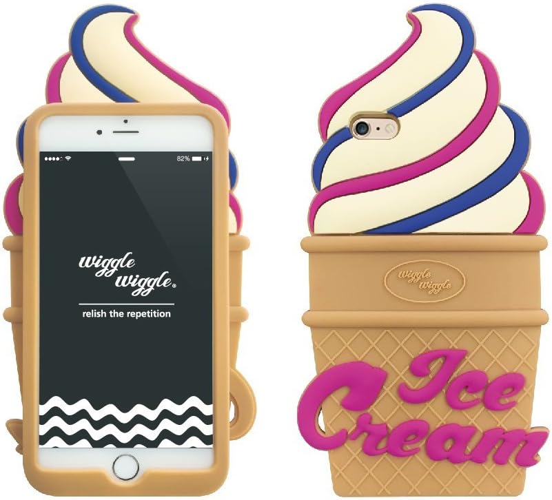 wiggle wiggle Funky Case - Ice Cream iPhone 6+ Beige