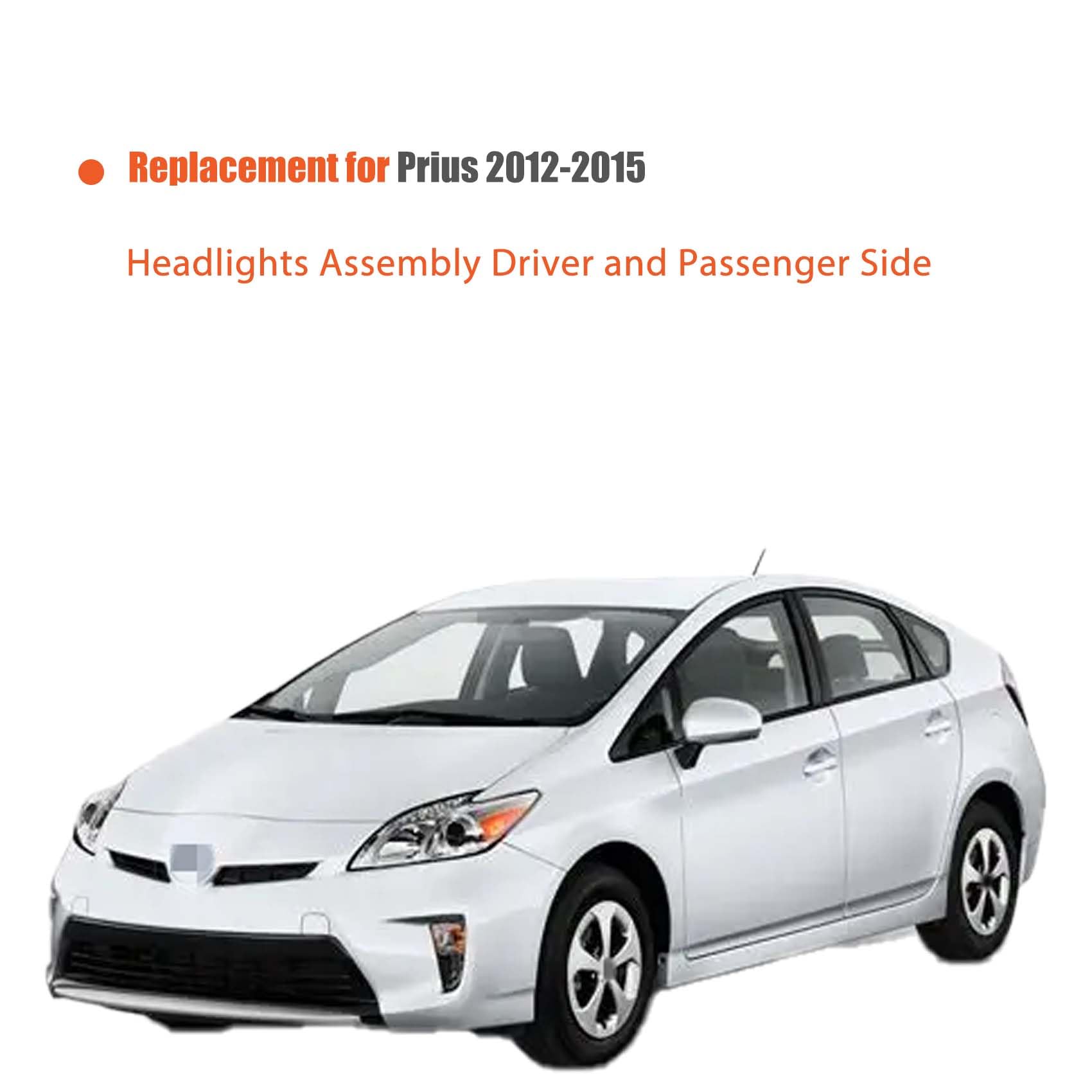Amazon.com: labwork 1 Pair Headlights Replacement for Prius 2012