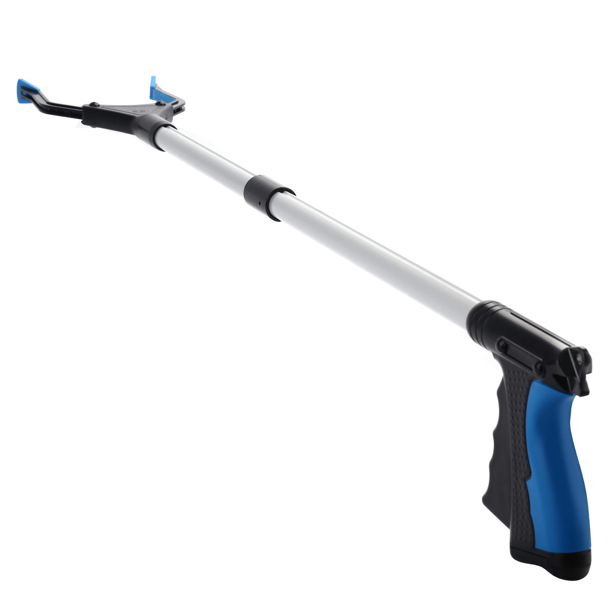 grabber reacher tool 3234 grabbers for elderly lightweight extra long handy trash claw grabber mobility aid reaching assist tool for trash pick up nabber litter picker arm extension blue
