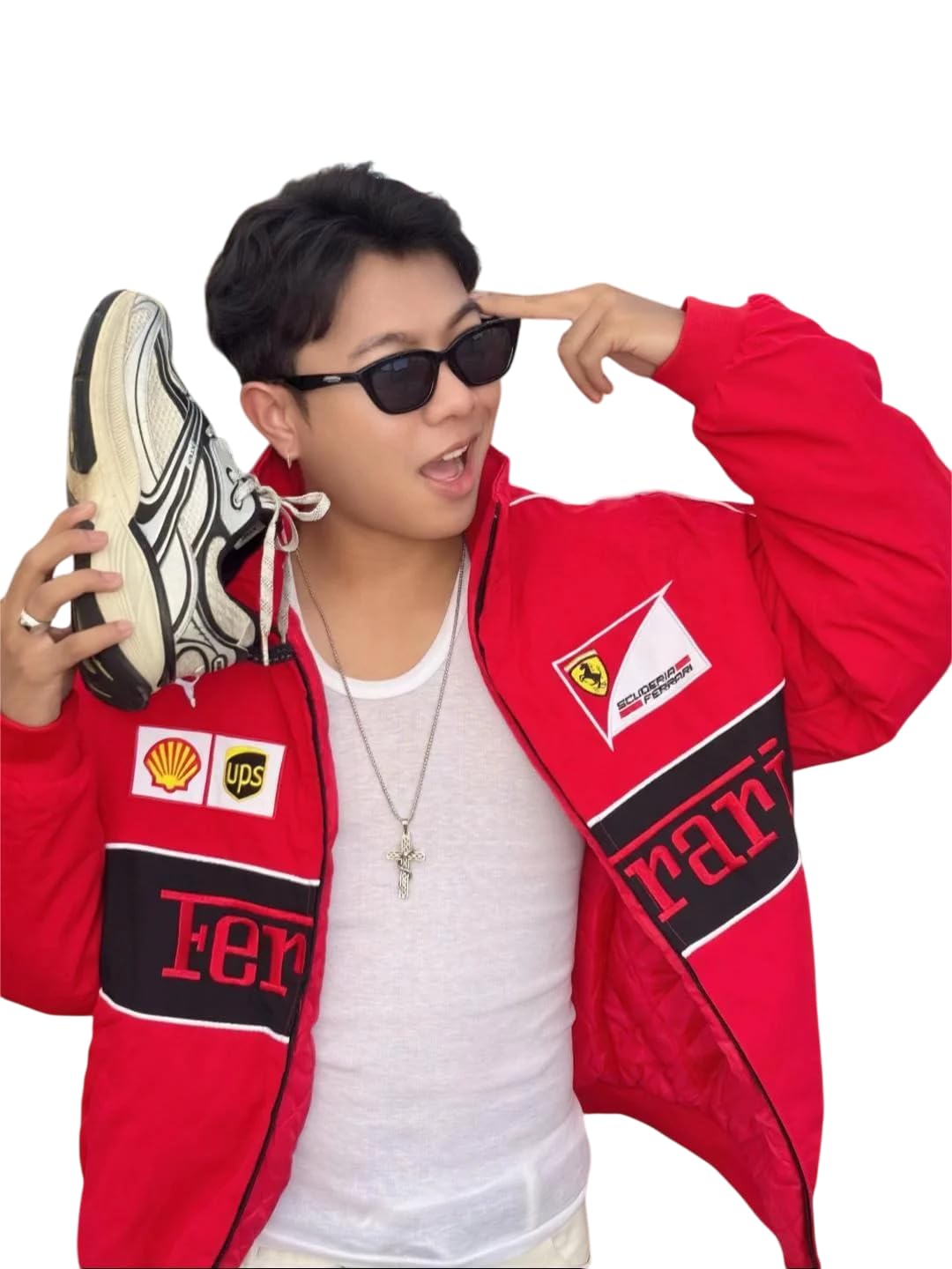 Racing Bomber Jacket for Unisex | Motorsport Winter Puffer Jacket for Men & Women | Streetwear Zip-Up Outerwear | Casual Biker Jacket with Graphic Printed Embroidered-image-34