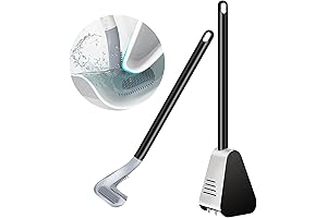 360 Golf Brush Toilet Cleaner, Dry Fast Mountable Silicone Toilet Bowl Cleaning Brush