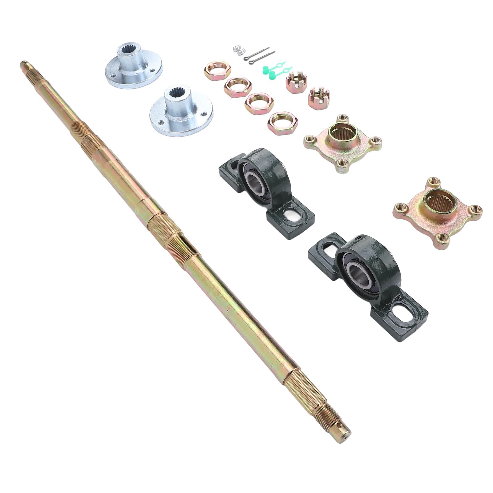 Kit ASSE Posteriore Go Kart 24 Pollici Gruppo Albero ASSE Posteriore per Utenti ATV Quad Drift Trike