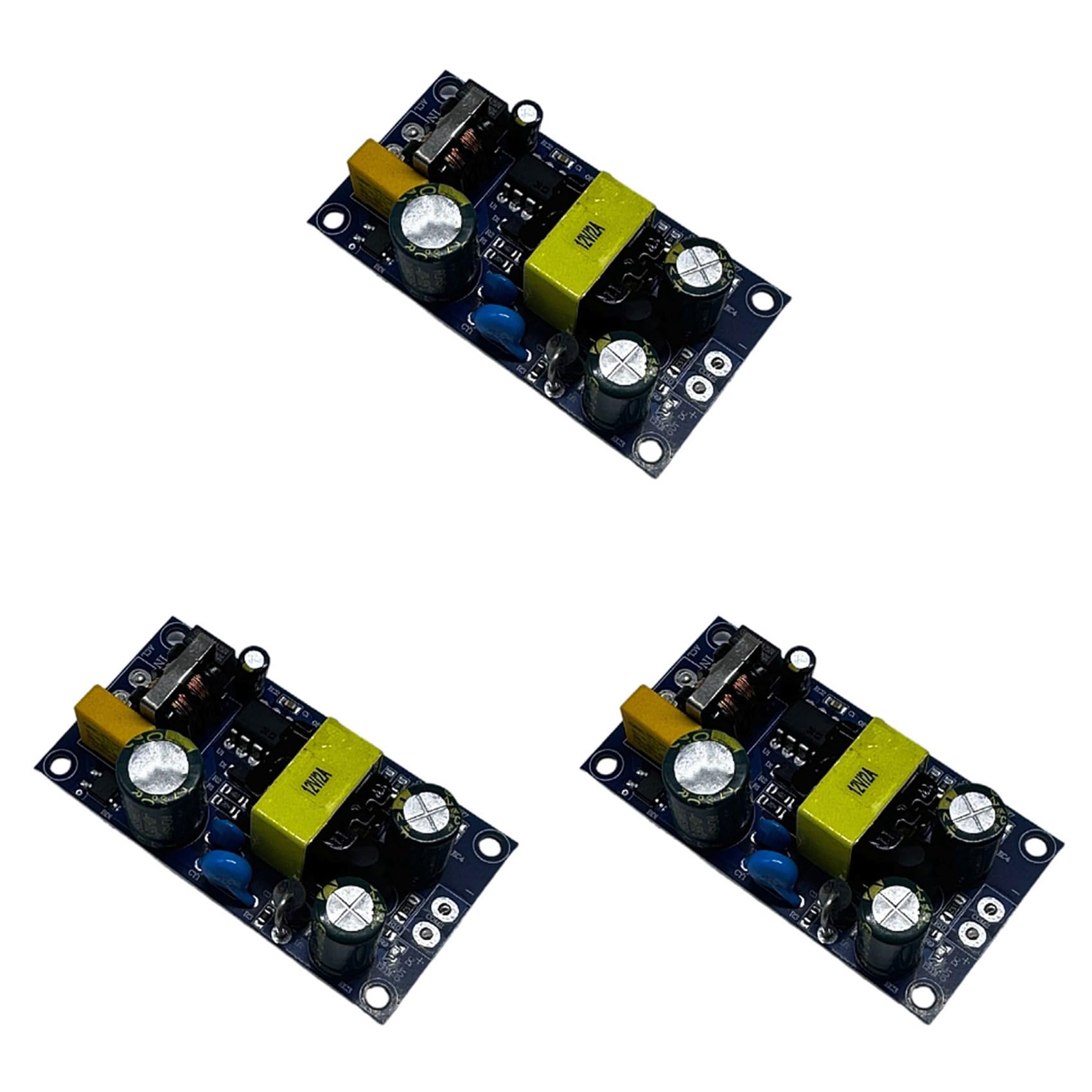 Aundhegrtt 3X 12V 2A Switching Power Supply Board Module Bare Board 24W AC-DC Isolated Power Supply Practical Power Supply Boards