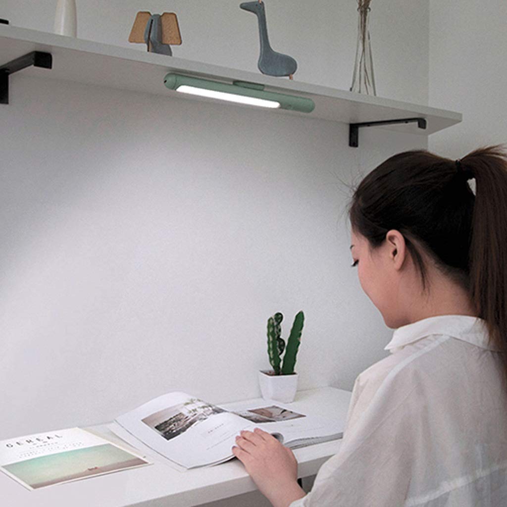 Lampada da Lettura con Clip Regolabile a Led, Luce Di Ricarica, Proteziper Gli Occhi, Lampada da Lettura/Vert
