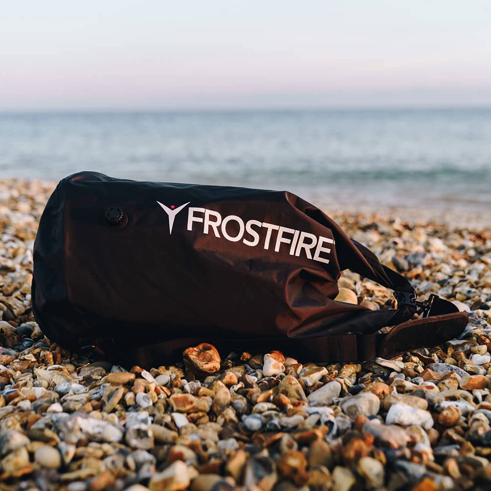 Frostfire Moonsack podróżna torba kompresyjna - duża, kompaktowa, wodoodporna torba podróżna i sportowa do przechowywania - surfowanie pływanie na zewnątrz - 30 litrów - czarna