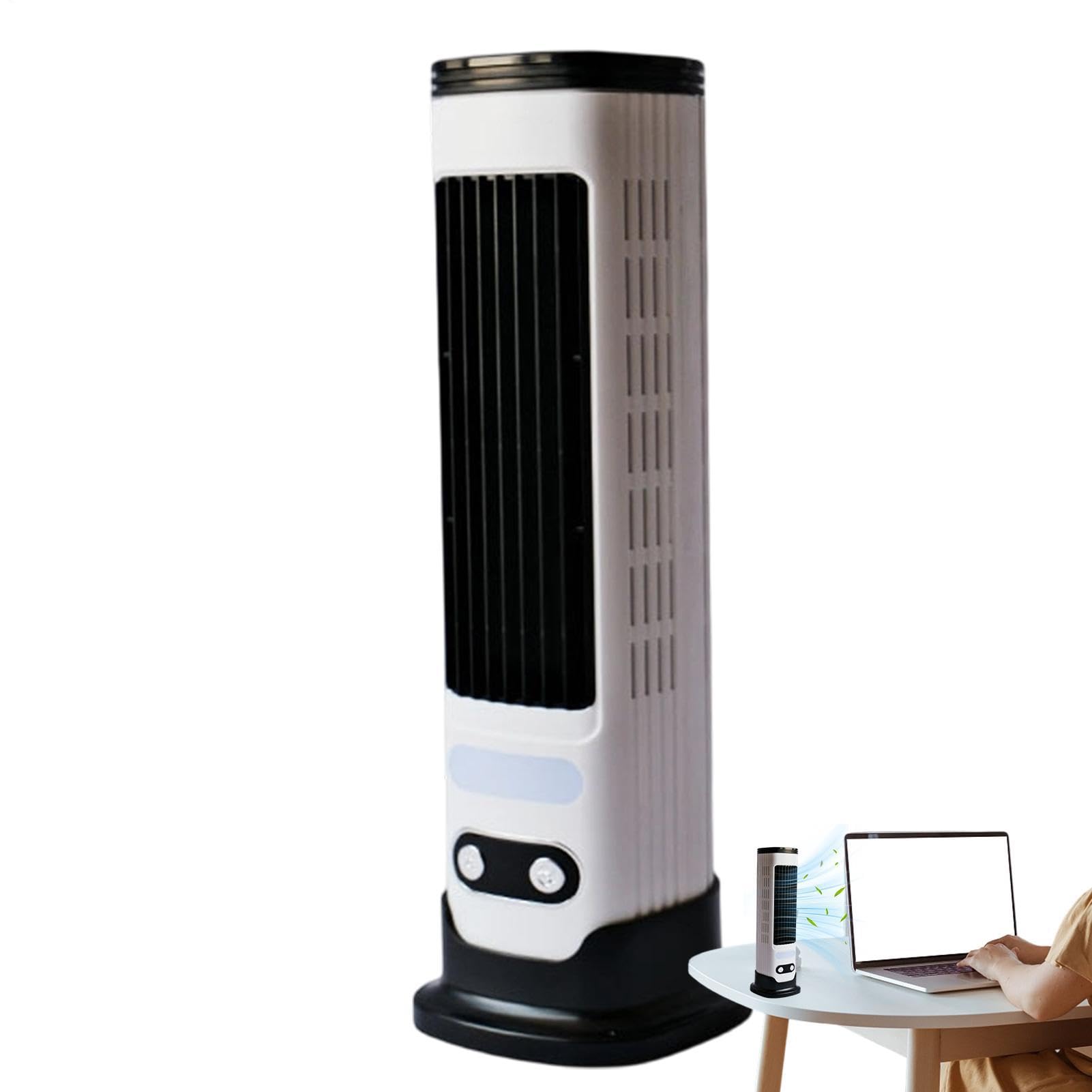 Turmventilator für Schlafzimmer, vertikaler Ventilator mit 5 Geschwindigkeiten, USB-Ladefunktion, verstellbare Belüftung, geräuscharm, für Schlafzimmer, Camping, Strand, Zuhause, Büro, Schreibtisch