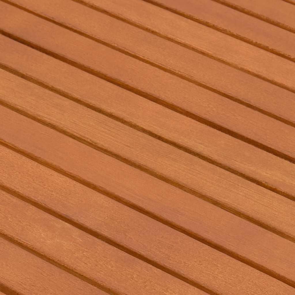 Muebles infantiles plegables de madera maciza de eucalipto, mesa infantil con banco y 2 sillas, tratamiento al aceite, resistente a la intemperie, hasta 110 kg por asiento