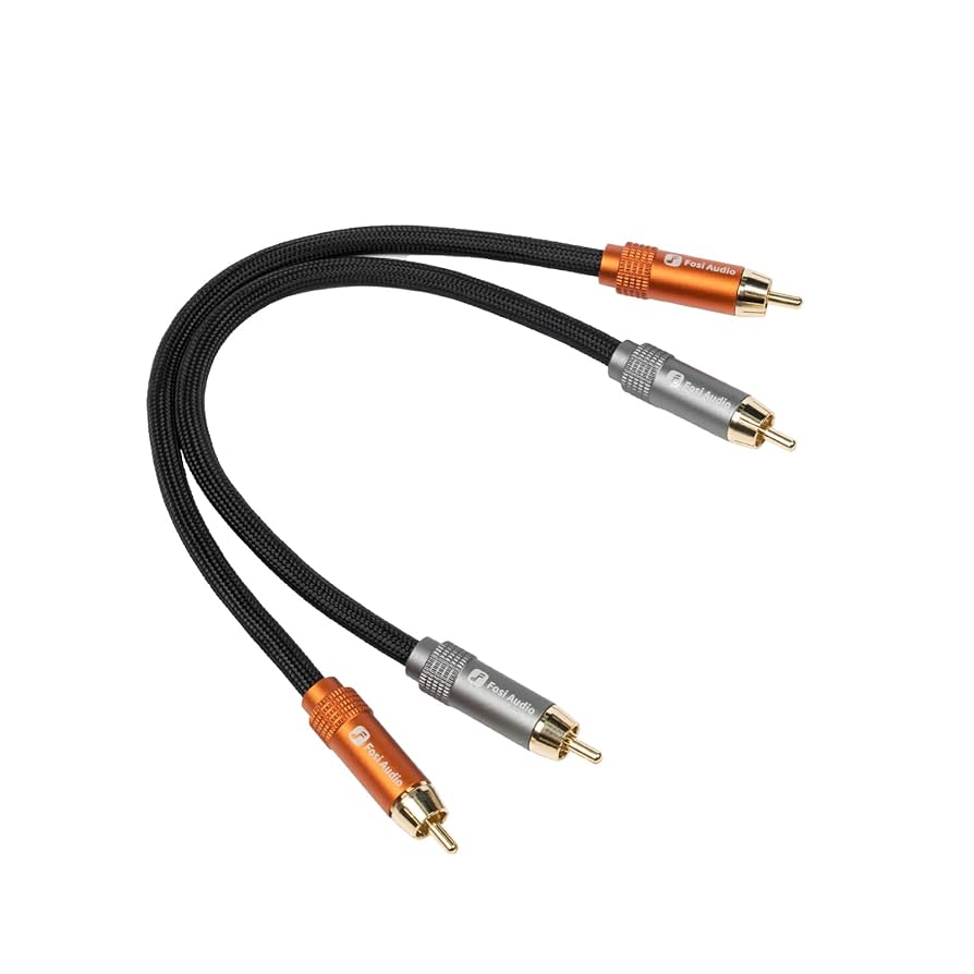 Amazon.com: Fosi Audio 2RCA to 2RCA Cable 0.9Ft, Gold-Plated