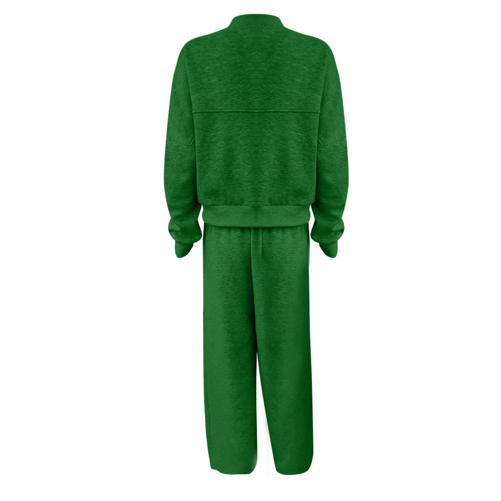 Survêtement de loisirs pour femme - Veste de jogging douillette - Avec fermeture éclair - Manches longues - Couleur unie - Printemps - Tenue de loisirs - Ensemble de loisirs - Tenue de maison