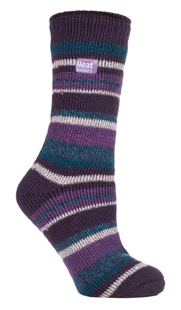 Heat Holders - Women's 2.3 tog Luxury Thick Fluffy Thermal Socks for Winter 4-8 UK (4-8 UK, Fantasia Purple)