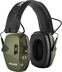 Proteção de ouvido eletrônica para tiro, redução ativa de ruído e amplificação de som protetores auriculares de segurança