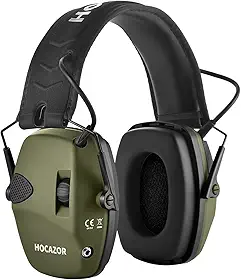 Proteção de ouvido eletrônica para tiro, redução ativa de ruído e amplificação de som protetores auriculares de segurança