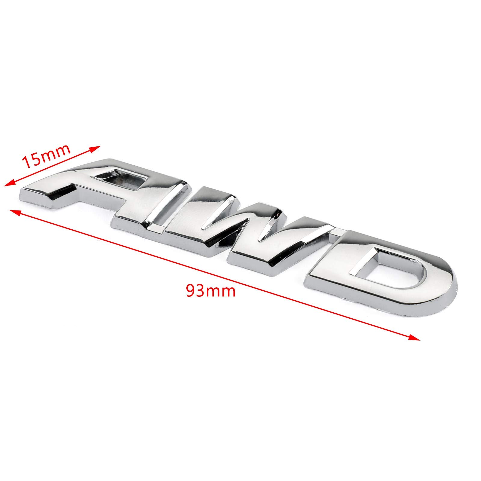 Pegatina Metálica VIPIH “AWD Word” – Adhesivo Para Coche O Camión, Universal, Fácil De Colocar